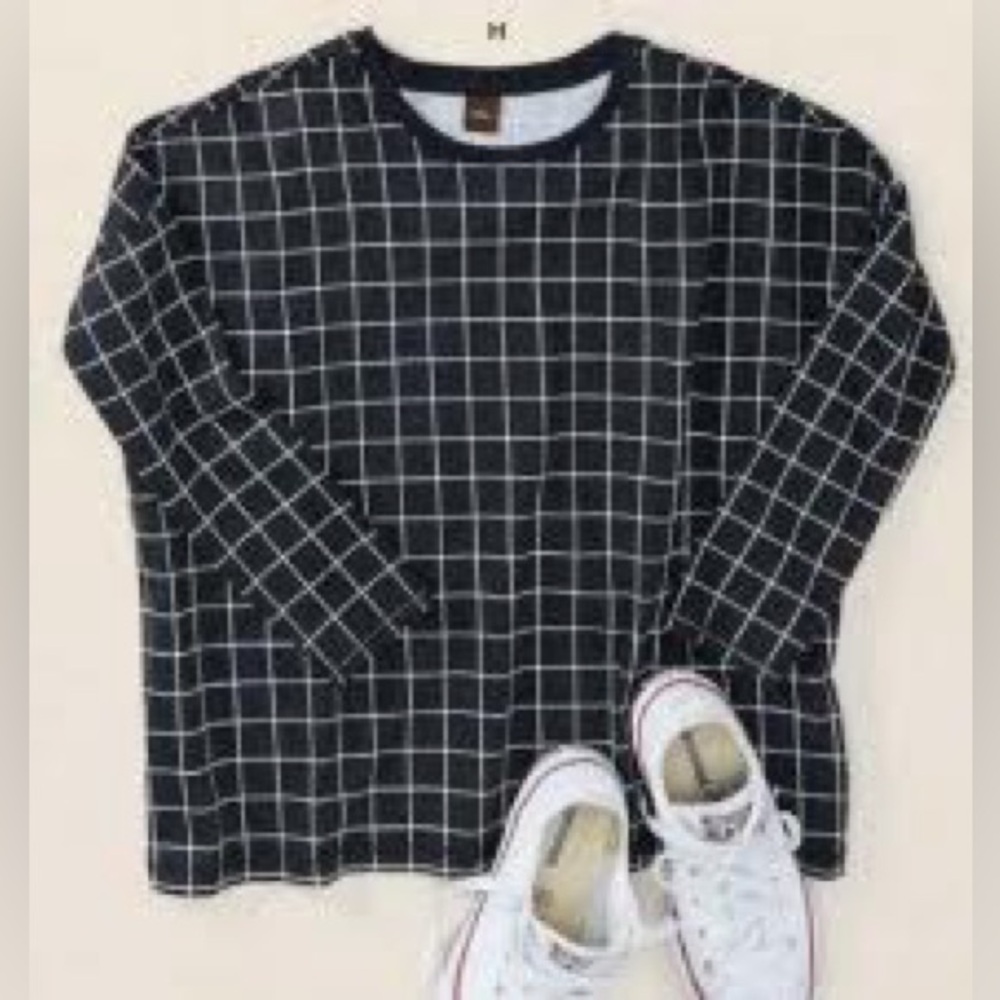 TEA COLLECTION Girls Tee Top Printed Boxy City Grid Size 7 NWT